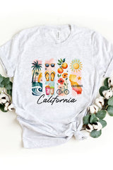 US3001P-E3061CA California State Brushstroke Graphic Plus Tee $16