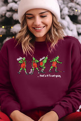UL180-E3203 Grinch Dance Funny Christmas Graphic Sweatshirt $20