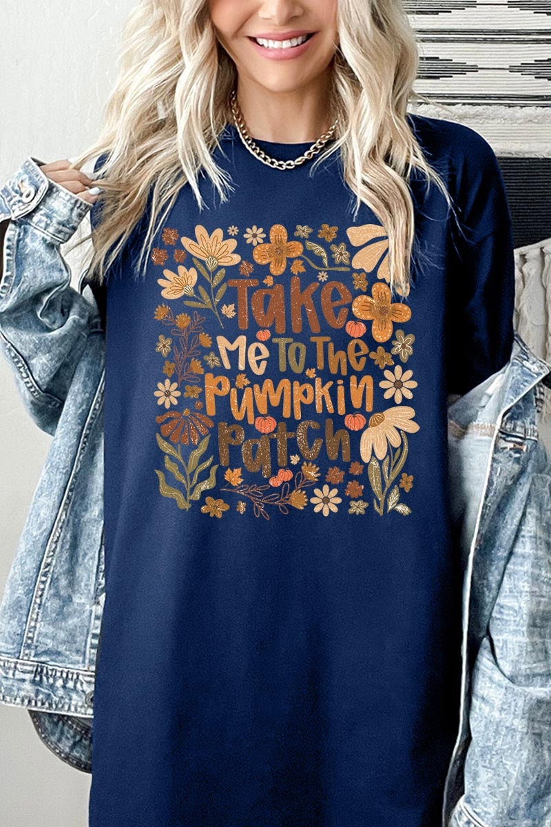 5000-E3136 Take Me To The Pumpkin Patch Heavy Cotton Tee $9