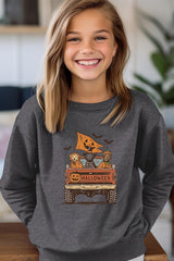 UL180B-E3150Z Halloween Truck Dogs Kids Graphic Sweatshirt $20