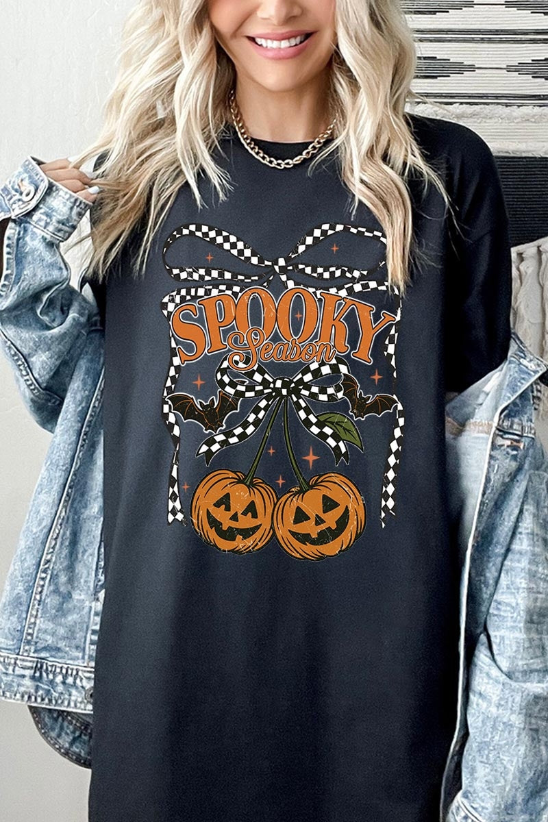 5000P-E3085 Pumpkin Cherries Graphic Plus Heavy Cotton Tee $12.75
