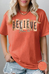 5000P-E3167 Believe Fall Christian Graphic Plus Heavy Cotton Tee $12.75