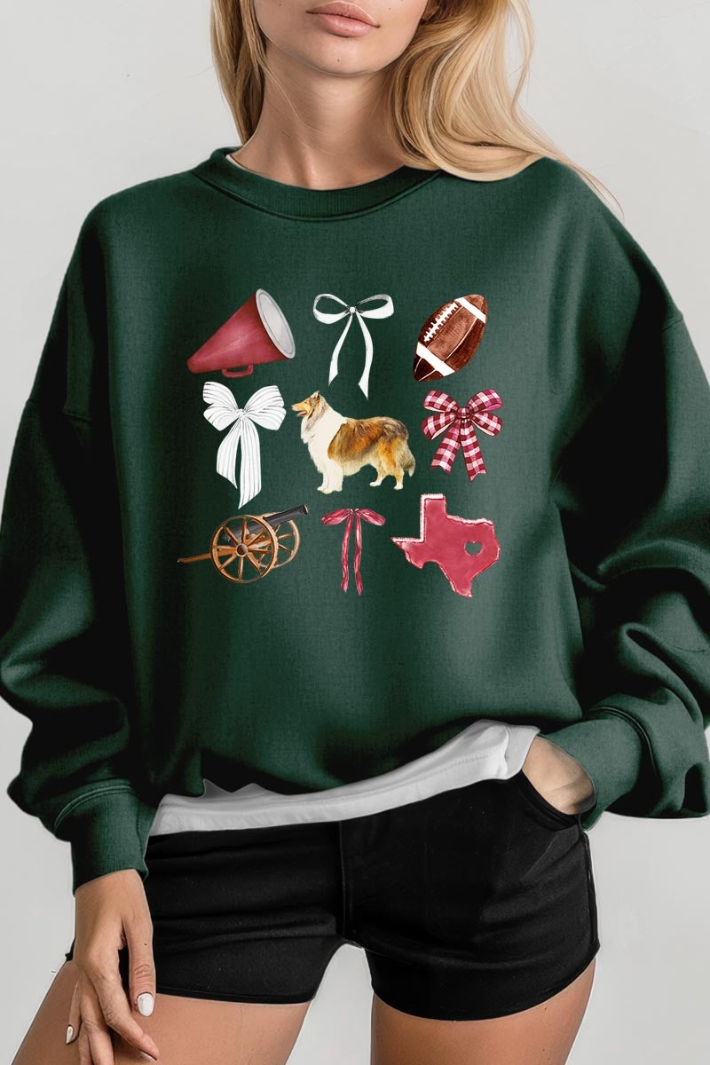 UL180-E3079 Texas Football Graphic Sweatshirt $20