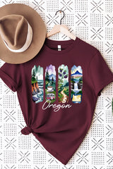 US3001P-E3061OR Oregon State Brushstroke Graphic Plus Tee $16