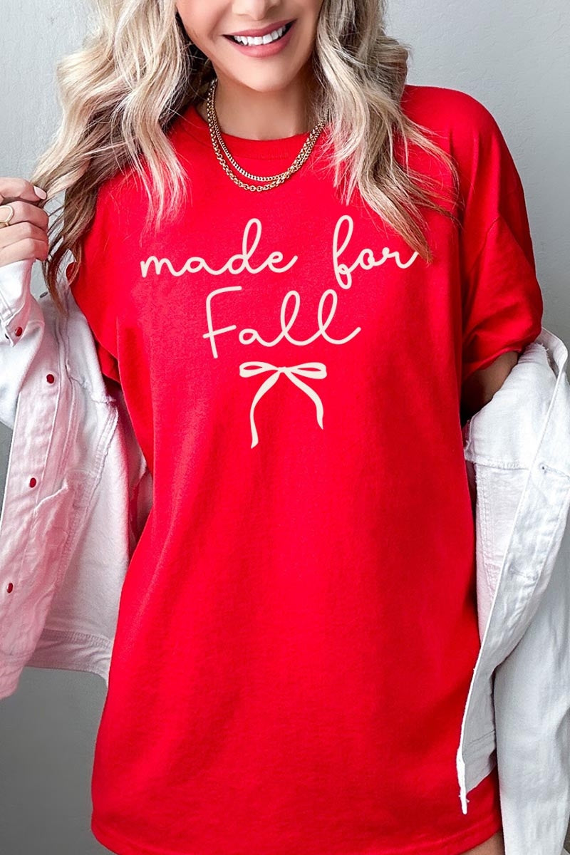 5000-E3151 Made For Fall Graphic Heavy Cotton Tee $9