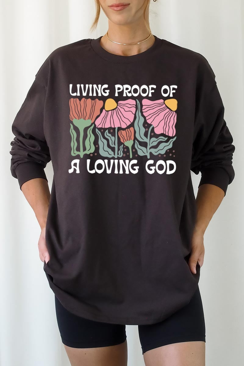 UL240-E3066 Living Proof of a Loving God Long Sleeve Tee $13.75