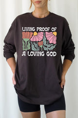UL240-E3066 Living Proof of a Loving God Long Sleeve Tee $13.75