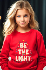 UL180B-E3202Z Be the Light Christmas Kids Graphic Sweatshirt $20