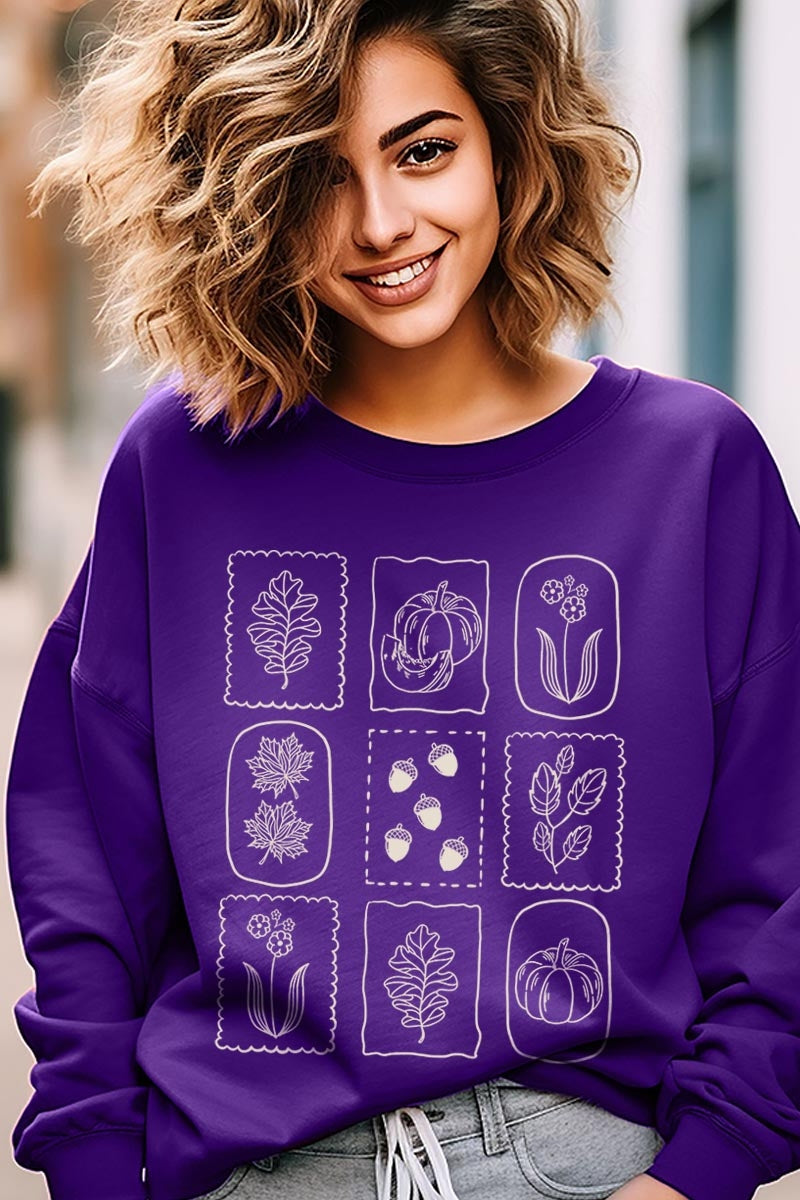 UL180-E3101 Autumn Graphic Sweatshirt $20