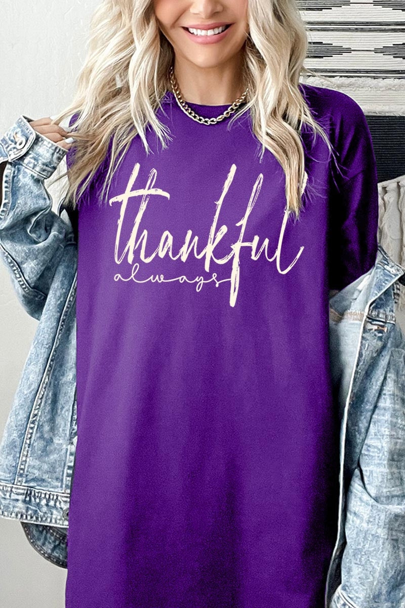 5000P-E3170 Thankful Graphic Plus Heavy Cotton Tee $12.75