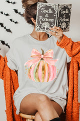 US3001-E3083 Brushstroke Pumpkin Graphic Tee $12.5