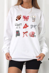 UL240P-E3076 Alabama Football Graphic Plus Long Sleeve Tee $17