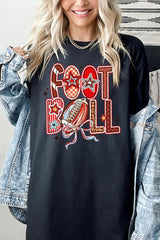 5000-E3053 Brushstroke Football Graphic Heavy Cotton Tee $9