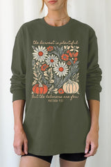 UL240-E3173 Faith Harvest Graphic Long Sleeve Tee $13.75