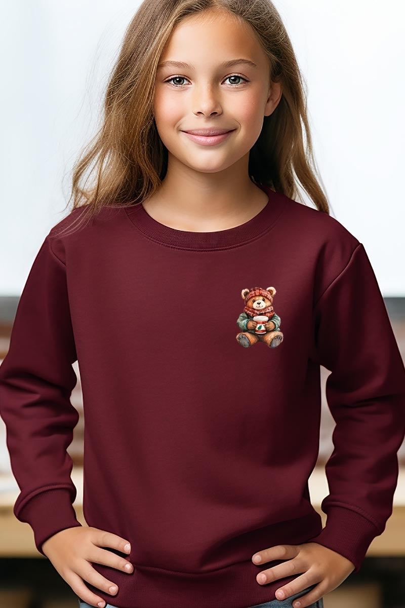 UL180B-E3175Z Christmas bear Kids Graphic Sweatshirt $20