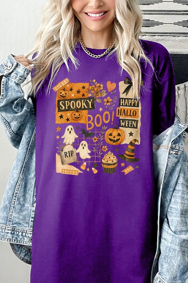 5000P-E3084 Halloween collage Graphic Plus Heavy Cotton Tee $12.75