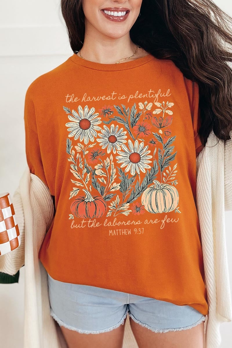 5000P-E3173 Faith Harvest Graphic Plus Heavy Cotton Tee $12.75