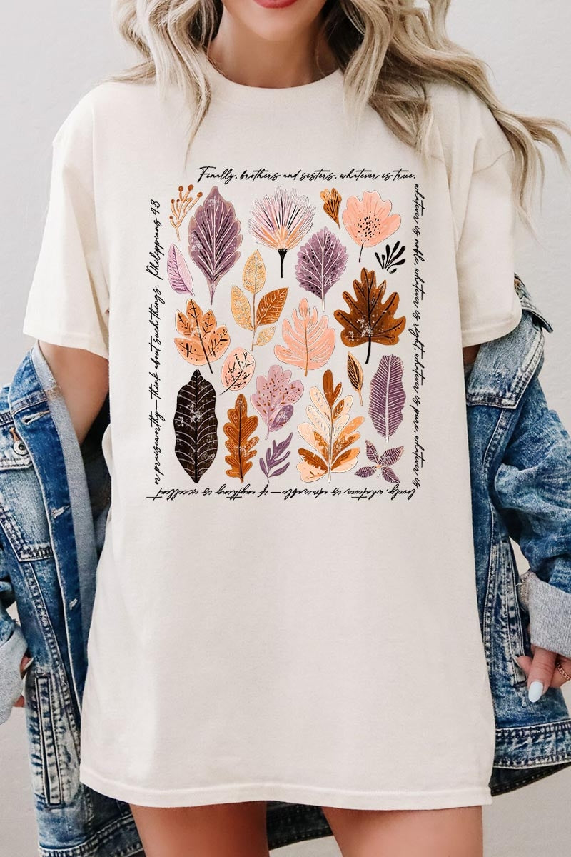 5000P-E3147 Christian Fall Graphic Plus Heavy Cotton Tee $12.75