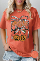 5000P-E3085 Pumpkin Cherries Graphic Plus Heavy Cotton Tee $12.75