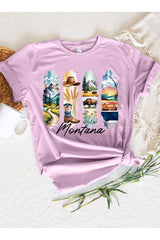 US3001P-E3061MT Montana State Brushstroke Graphic Plus Tee $16