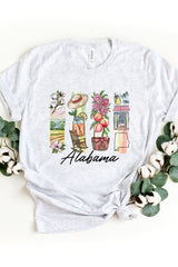 US3001P-E3061AL Alabama State Brushstroke Graphic Plus Tee $16
