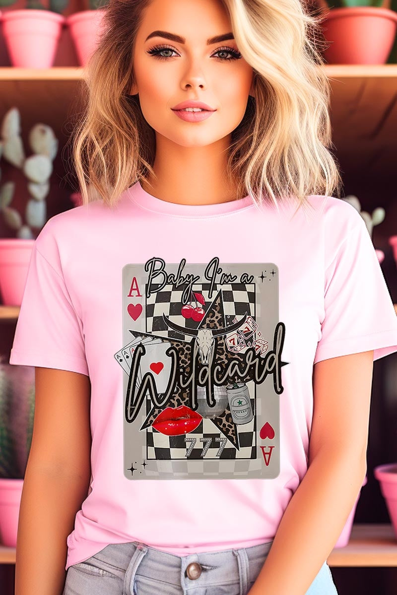 US3001P-E3099 Retro Wildcard Graphic Plus Tee $16