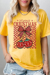5000P-E3196 Cherry Ornament Christmas Graphic Plus Heavy Cotton Tee $12.75