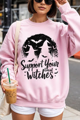 UL180-E3161 Local Witches Halloween Graphic Sweatshirt $20