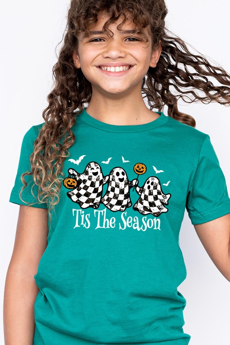 US3001Y-E3124Z Retro Ghosts Kids Graphic Tee $11