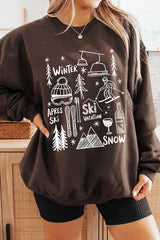 UL180P-E3188 Ski Doodle Graphic Plus Sweatshirt $25