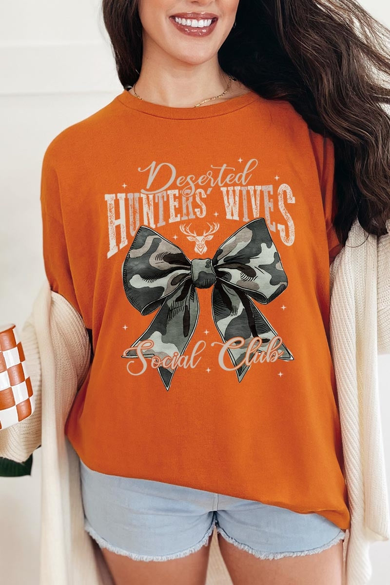 5000-E3193 Huntersu2019 Wives Social Club Graphic Heavy Cotton Tee $9