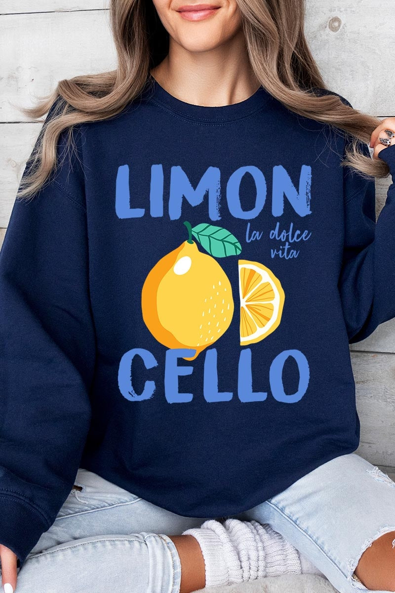 UL180P-E3056 Limoncello Graphic Plus Sweatshirt $25