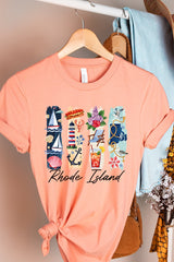 US3001P-E3061RI Rhode Island State Brushstroke Graphic Plus Tee $16