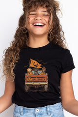 US3001Y-E3150Z Halloween Truck Dogs Kids Graphic Tee $11