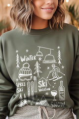 UL180-E3188 Ski Doodle Graphic Sweatshirt $20