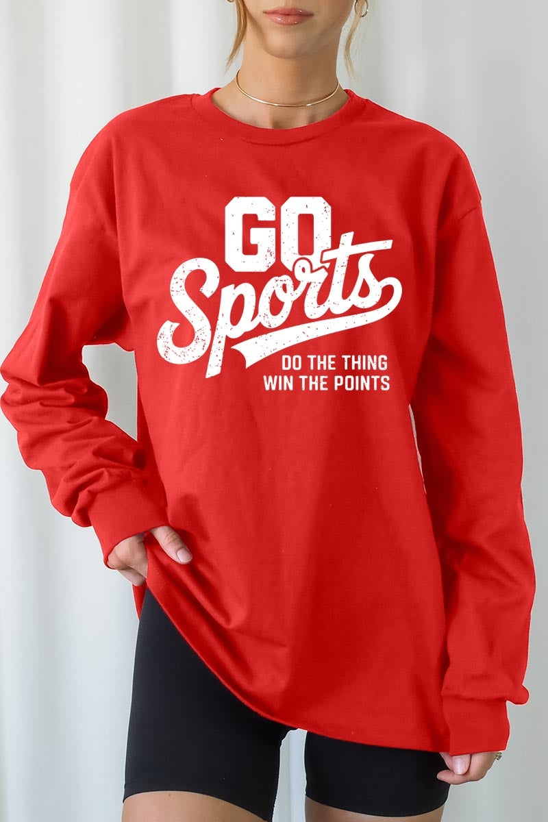 UL240-E3103 Go Sports Graphic Long Sleeve Tee $13.75