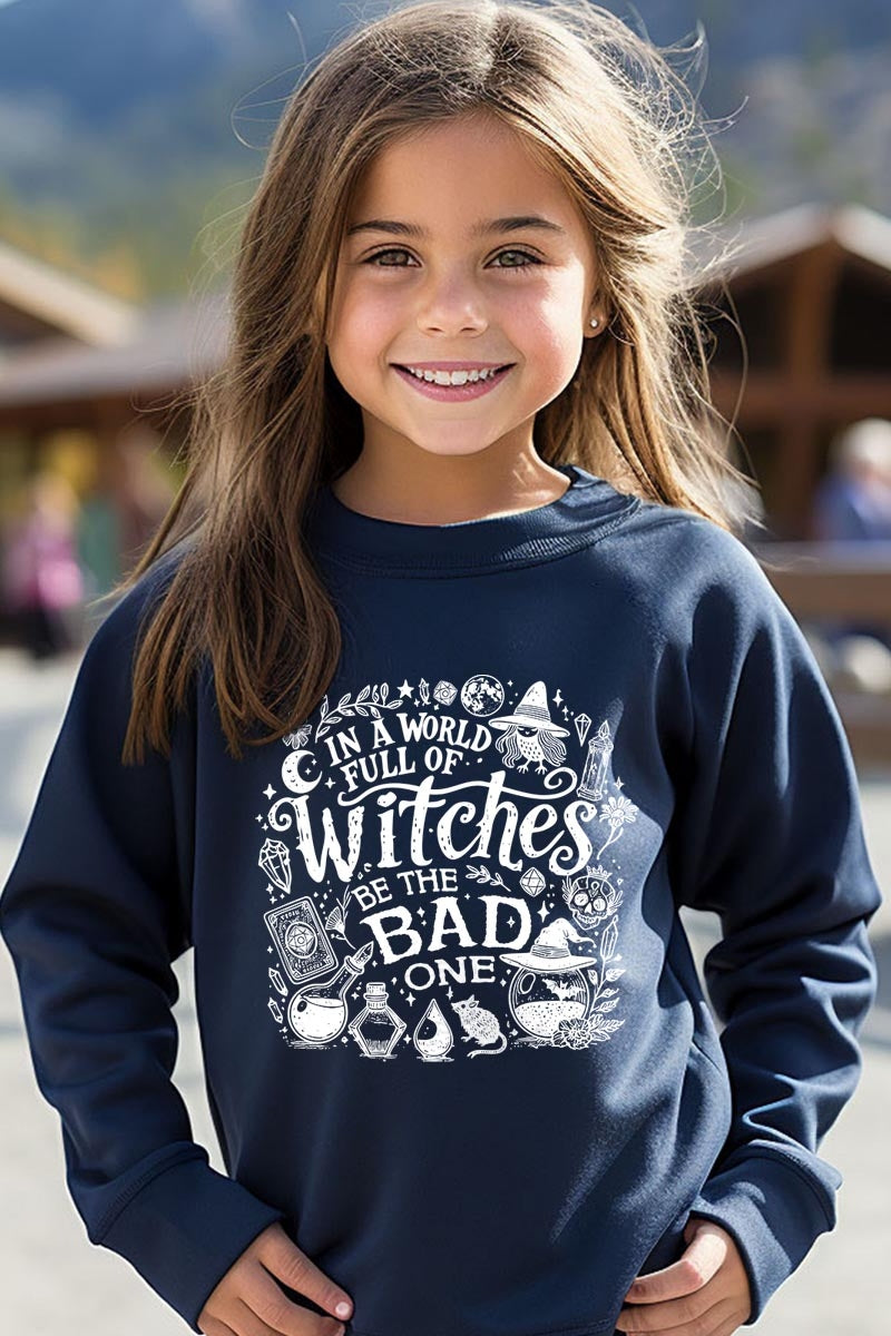 UL180B-E3139Z In a World of Witches Kids Graphic Sweatshirt $20