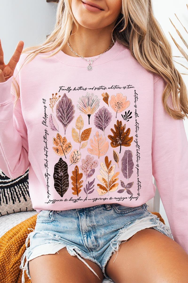 UL180-E3147 Christian Fall Graphic Sweatshirt $20