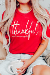 US3001-E3170 Thankful Graphic Tee $12.5