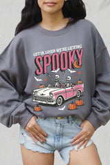 UL180P-E3142 Spooky Skeleton Graphic Plus Sweatshirt $25