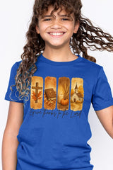 US3001Y-E3169Z Give Thanks To The Lord Kids Graphic Tee $11