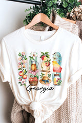 US3001-E3061GA Georgia State Brushstroke Graphic Tee $12.5