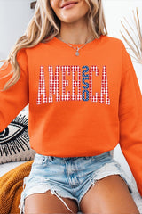 UL180-E3468 God Bless USA Graphic Sweatshirt $20