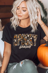 US3001-E3105 Spooky Season Halloween Graphic Tee $12.5