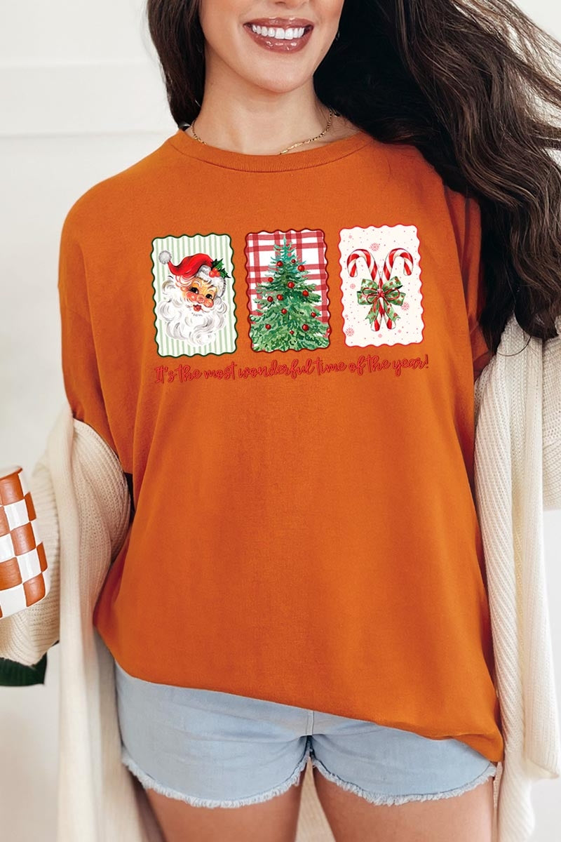 5000-E3201 Most Wonderful Time Graphic Heavy Cotton Tee $9