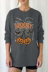 UL240-E3085 Pumpkin Cherries Graphic Long Sleeve Tee $13.75