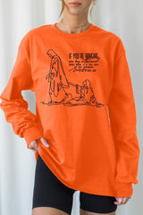 UL240P-E3075 If Youu2019re Hanging On Graphic Plus Long Sleeve Tee $17