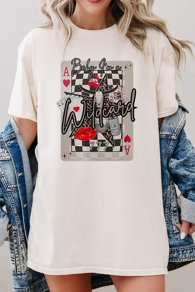 5000-E3099 Retro Wildcard Graphic Heavy Cotton Tee $9