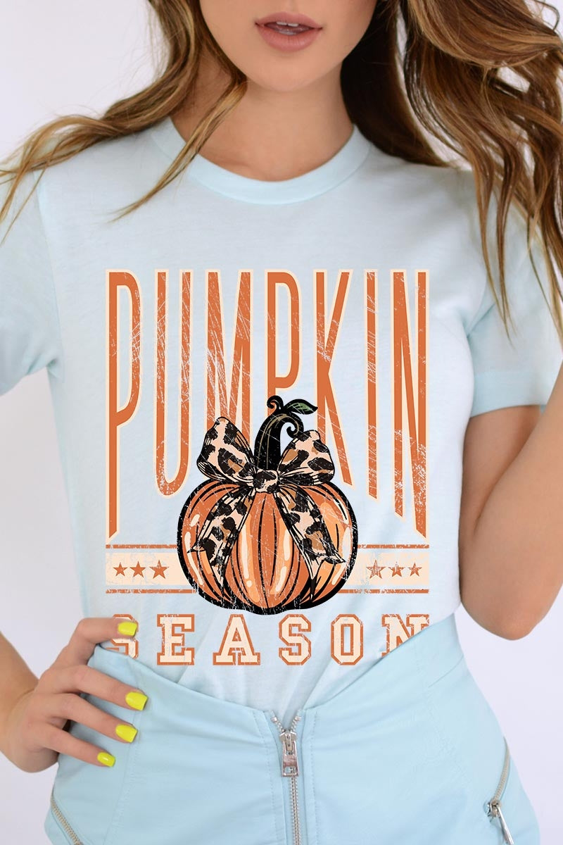 US3001-E3145 Pumpkin Season Graphic Tee $12.5