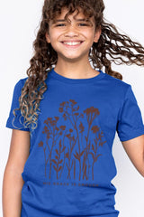 US3001Y-E3146Z Christian Wildflower Kids Graphic Tee $11